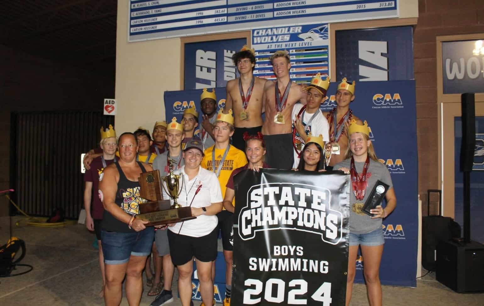 ASU Prep Swim Team State Champions