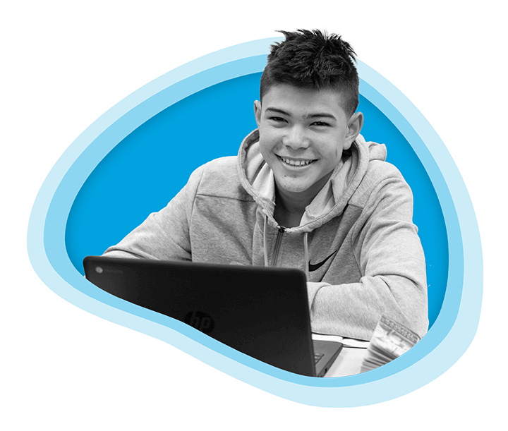Student learning with a computer