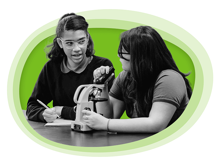 Students learning science