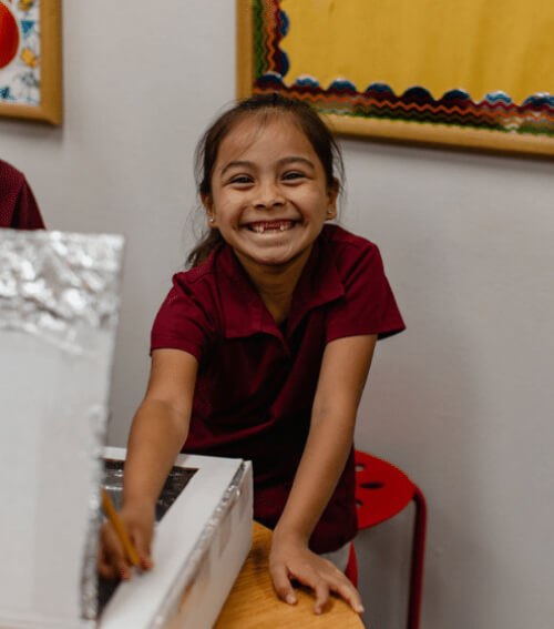 Student smiling