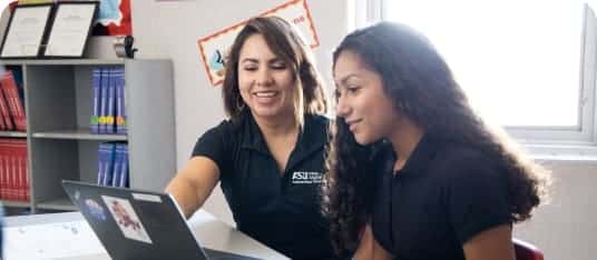 teacher and student
