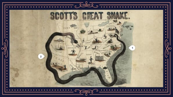 A slide within the course that reads, "Scott's great snake."