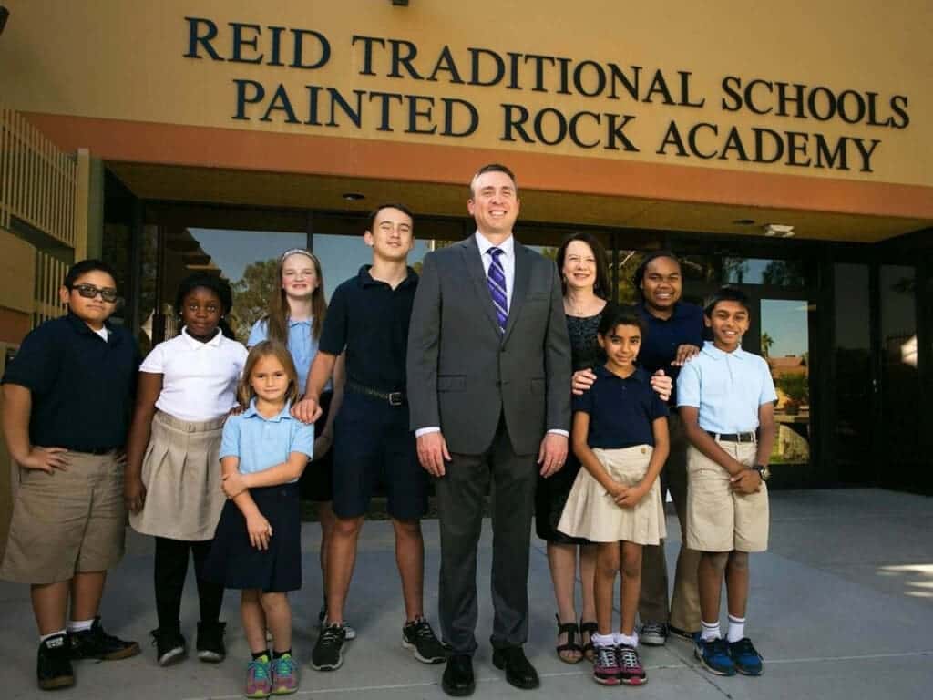 Reid Traditional School Valley Academy students and faculty