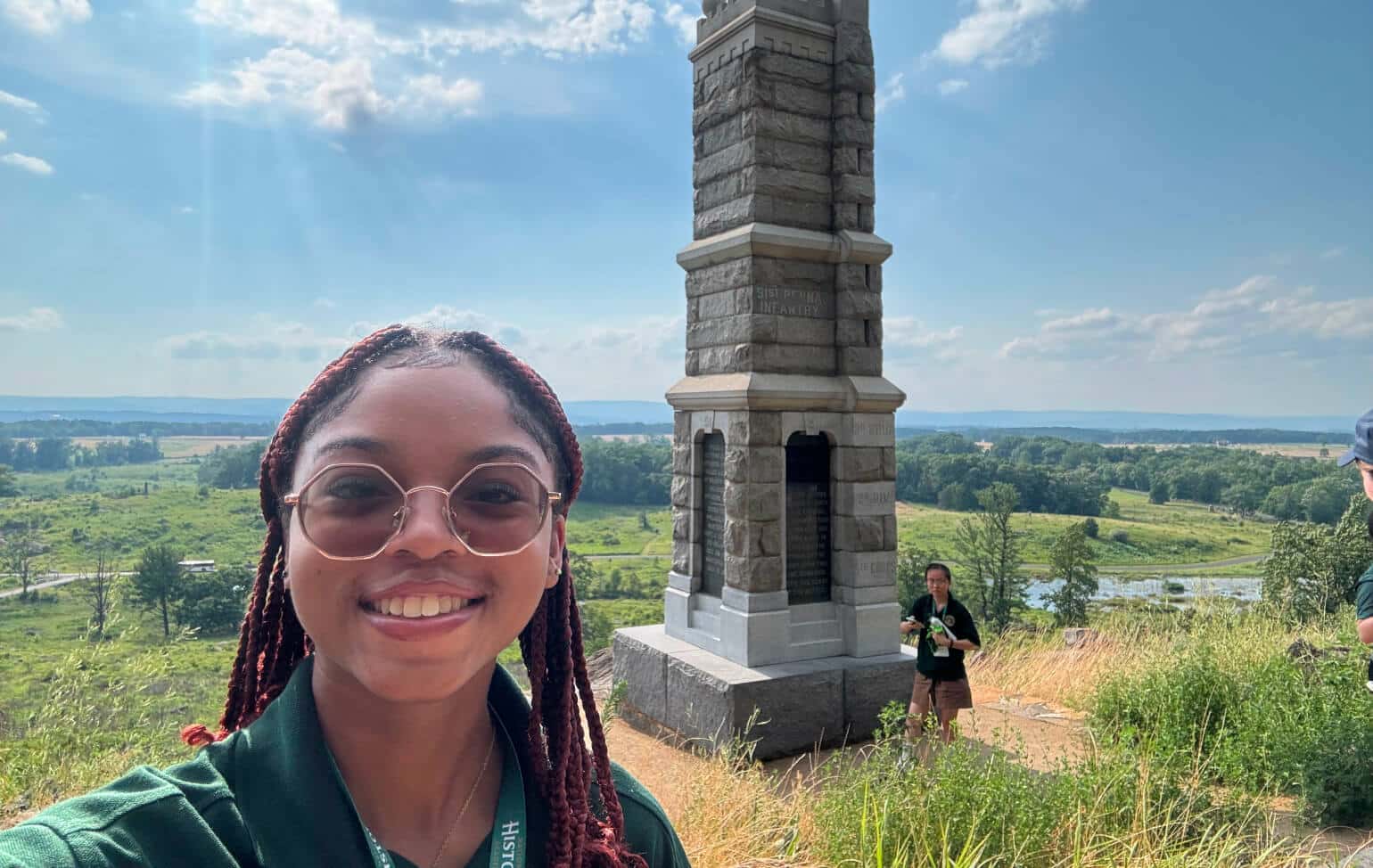 ASU Prep Digital student Gyselle Ready at a historical site