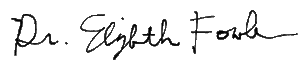 Dr. Elizabeth Fowler Signature