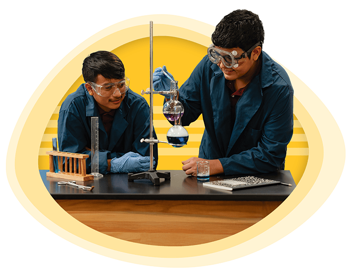 Students learning science